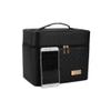 FOMIYES 2layer Cosmetic Organizer Bag Makeup Box Case Portable Travel Makeup Organizer Scratch Resistant Expandable Space view 1