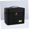 FOMIYES 2layer Cosmetic Organizer Bag Makeup Box Case Portable Travel Makeup Organizer Scratch Resistant Expandable Space view 3