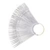 FOMIYES 150pcs Fan Shaped Nail Art Display Tips Transparent Practice Sticks for Gel Polish Easy to Smooth for Nail Design and Color Palette Use view 4
