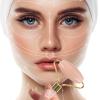 Beavorty Facial Massage Roller Tool for Skin Care Jade Roller for Face Neck Eyes Body Relaxation Ergonomic Handheld for Tightening Cooling for Home view 3