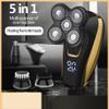 Head Shavers for Bald Men, 5 In 1 Electric Head Shaver For Bald Men 5D Floating Cutter Beard Trimmer Waterproof Shaving USB Cordless Charging view 2