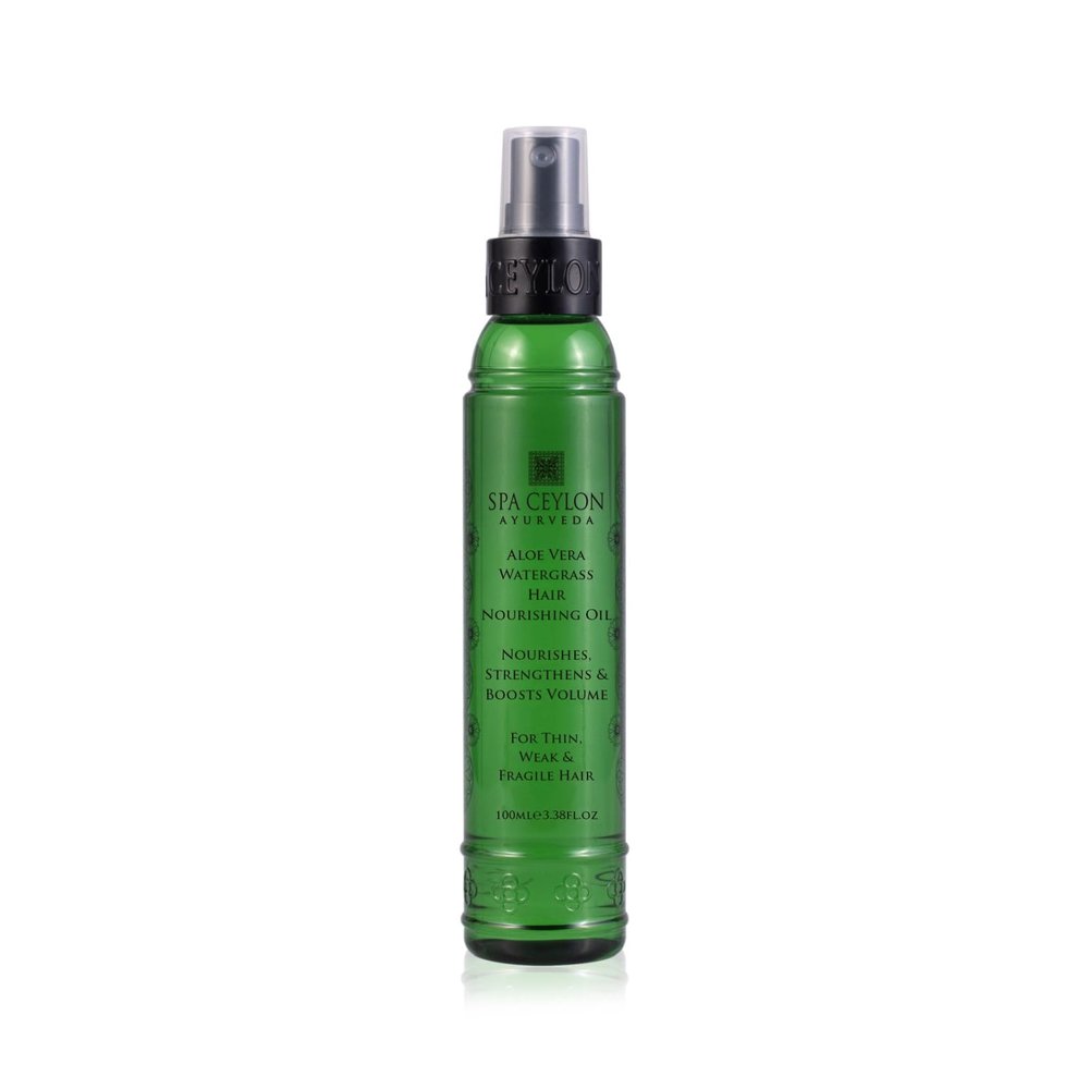 SPA CEYLON Aloe Vera Watergrass Hair Nourishing Oil | Ayurvedic WonderHerbs | Nutrient-rich | Hair growth | Ideal for Weak and Fragile Hair