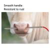LAVEN Cow Nose Piercing Needle, 304 Stainless Steel Cattle Nose Piercing Needle with Hole for Farm Home Cattle Nose Piercing (L 6.2x36cm) view 3
