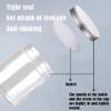 10Pcs Empty Clear PET Bottles with Screw Aluminum Cap 80ml Mini Container Jars Refillable Plastic Box for Essential Oil Powders Cream Ointments Makeup Sample - 68x38mm view 3