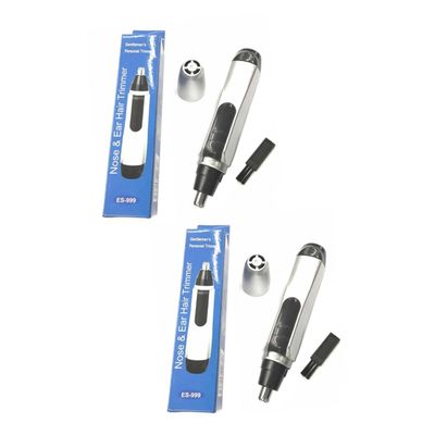 FOMIYES 2pcs Gentleman's Electric Nose Hair Trimmer for Easy Nose Hair Removal Lightweight for Facial Grooming Anywhere Compatible Eyebrow Beard Trimming