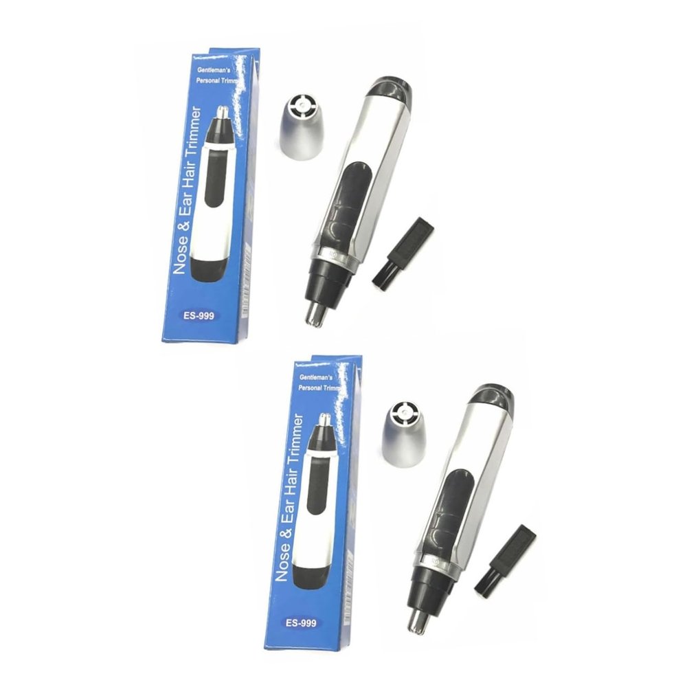 FOMIYES 2pcs Gentleman's Electric Nose Hair Trimmer for Easy Nose Hair Removal Lightweight for Facial Grooming Anywhere Compatible Eyebrow Beard Trimming
