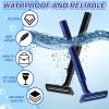 Lasnten 400 Pcs Disposable Razors Bulk Individually Wrapped Twin Blade Razors with Clear Safety Cap Stainless Steel for Women Men Hotel Shelter Homeless Nursing Home(Black, Blue) view 4