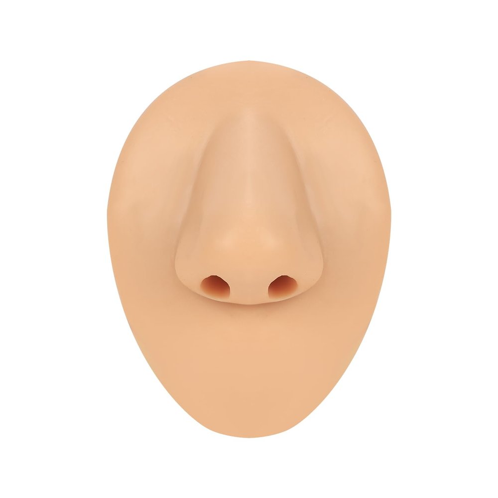 AccGin 1Pc Soft Silicone Body Parts Model Human Ear Mouth Nose Eye Tongue Navel Model Display Puncture Display Simulation for Jewelry Display Teaching Tool piercing practice body parts