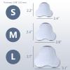 MUROCEA Aluminum Nasal Splints, External Nose Support Protector for Rhinoplasty Septoplasty Sur-gery, Nose Brace Fracture, ENT, Orthopedic Immobilization, Sliver,5PCS (L) view 2