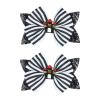 Spooktacular Halloween Hair Accessories For Girls Pumpkin Cat Bow Clips 2pc Womens Hair Barrettes Large (G, One Size) view 1