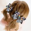 Spooktacular Halloween Hair Accessories For Girls Pumpkin Cat Bow Clips 2pc Womens Hair Barrettes Large (G, One Size) view 2