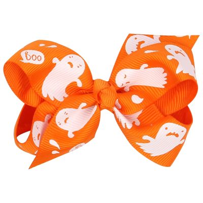 Halloween Bow Knot Hair Pins Halloween Hair Bows Clip Colorful Clip Cute Bowknot Clip Hair Accessories For Girls Babies Toddlers Kids Halloween Christmas Parties Hair Barrettes for (F, One Size)