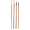 MERRYHAPY 4-piece Triangle Cuticle Pusher Set Stainless Steel Nail Art Pusher Tool Ergonomic Handle for Gel Removal view 1