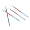 SOESFOUFU 4pcs Stainless Steel Cuticle Pusher Design Nail Art Remover Tool for Gel Polish and Cuticle Care Ergonomic Handle for Manicure and Pedicure Use Salons and Home view 1