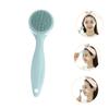 Beaupretty 3pcs Silicone Facial Brush for Deep Cleaning Manual Blackhead Removal Tool Portable Face Scrubber for Women Easy to Use Removable for Skin Care view 2
