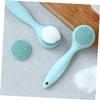 Beaupretty 3pcs Silicone Facial Brush for Deep Cleaning Manual Blackhead Removal Tool Portable Face Scrubber for Women Easy to Use Removable for Skin Care view 3