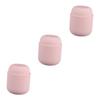 Beaupretty 3pcs Portable Silicone Makeup Sponge Drying Holder Travel Case for Cosmetics Puff Shockproof and Ventilated Design Keeps Sponges view 1