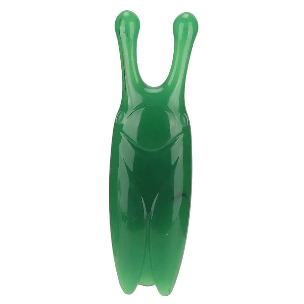 High Bridge Nose Scraper, Resin Nose Massager for Reducing The Sides of The Nose, Face Nose Gua Sha Ool for Shape Puffiness Reducing (Green)
