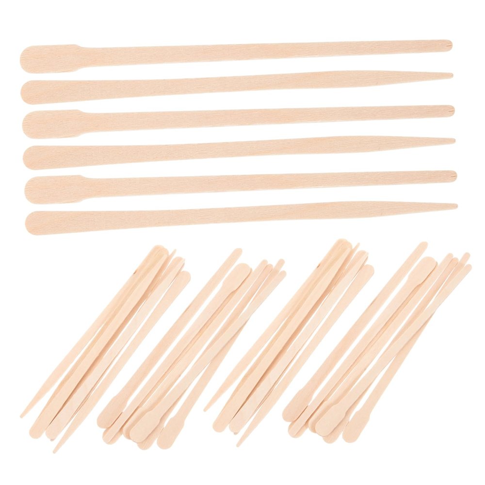 Beaupretty 200pcs Wooden Sticks for Hair Removal Durable Applicator Tool for Sensitive Skin for Body Face Eyebrow Waxing Lightweight and Portable Waxing Spatulas