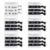 Funky Junque Bachelorette Hair Ties 6-Pack: 1 Bride Tribe Hair Tie (White) & 5 Squad Hair Ties (Black) view 1