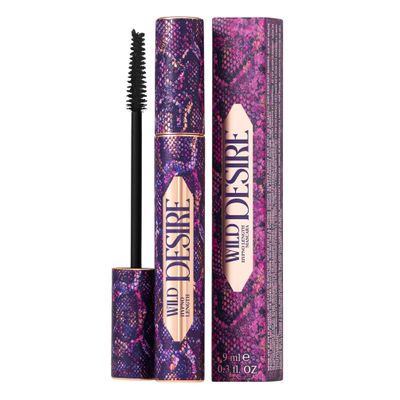 SELESTIA BEAUTY Black Volumizing & Lengthening Mascara Wild Desire Cone-Shaped Brush for Smooth Application & Hypno Length Long-Lasting Formula, Clump & Flake Free 0.34 fl.oz. - Made in Italy