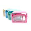 Clear Nylon Cosmetic Bag - Clear Nylon Pouch Cosmetic Pouch - Makeup Bag- Nylon Pouch Patches -Clear Travel Bag Small Mint view 1