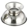 Beavorty 2pcs Shaving Bowl Footed Base Men's Shave Tool Stainless Steel Shaving Mug Family Use view 1