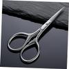 Beavorty 3pcs Stainless Steel Beard Scissors for Men Trimming Shears for Facial Hair Precision Grooming Tool Silver Finish view 2