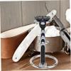 Beavorty 2pcs Brush Stand Unique Dual Bracket Design for Storage Shaving Brush Holder Rack and Stylish Bathroom Organizer and Stable Shaving Tool Storage view 4