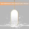 Modern Mirror for Ceiling Mounted, Suspended Bathroom Vanity Mirror Wall Makeup Mirrors, Oval Ceiling Hanging Mirror for Living Room, Gold Shaving Mirrors (Size : 50cmx60cm) view 4