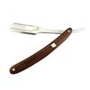 Beavorty 2pcs Wooden Handle Straight for Men Manual Shaver for Barber Shops and Salons Vintage Design Easy Open Guard Portable Hair Shaping Tool view 3