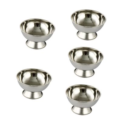 Beavorty 5pcs Men's Shaving Tool Reusable Shaving Mug Footed Mug Stainless Cup Household Shave Bowl