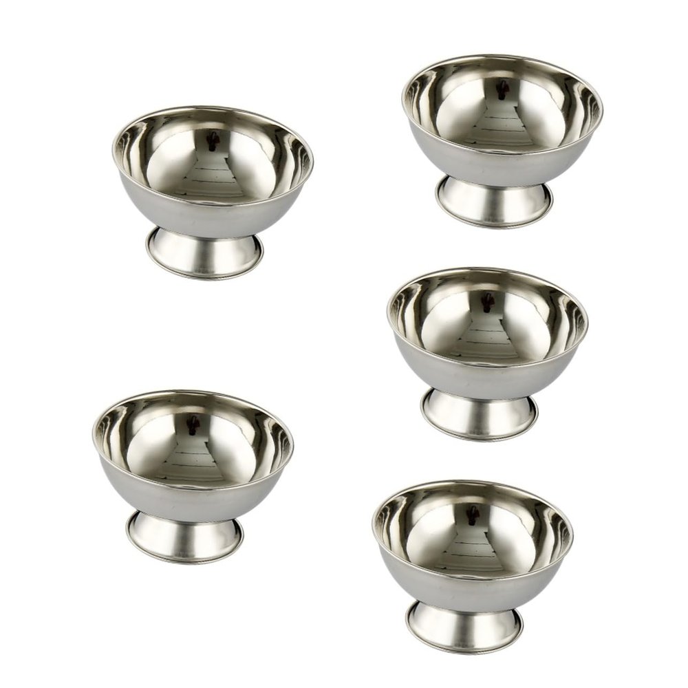 Beavorty 5pcs Men's Shaving Tool Reusable Shaving Mug Footed Mug Stainless Cup Household Shave Bowl