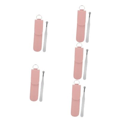 Beavorty 5pcs Nose Hair Clip Plucking Eyebrows Long Tweezers Nose Hair Trimmer Beard Trimming Scissors Nose Hair Tweezers Eyebrow Clips Tweezers Men Tools Man Remover Stainless Steel Ring