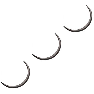 Beavorty 3pcs Moon Wooden Hair Fork for Women Retro Hair Stick Curved Design Hairpin for Buns for Girls for Updo Styles and Messy Buns