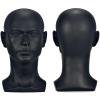Male Mannequin Head Professional Manikin Head for Display Wigs Hats Headphone Mask Sunglasses Jewelry and Scravat Display Stand (Matte Black) view 1