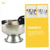 Beavorty 3pcs Stainless Steel Shaving Bowl Travel Shaving Cup for Men Mustache Bowl view 3