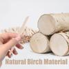 1000Pcs Wooden Wax Sticks Small Waxing Applicator Sticks Wax Spatulas Wood Craft Sticks for Hair Removal and Smooth Skin - Slanted & Round view 4