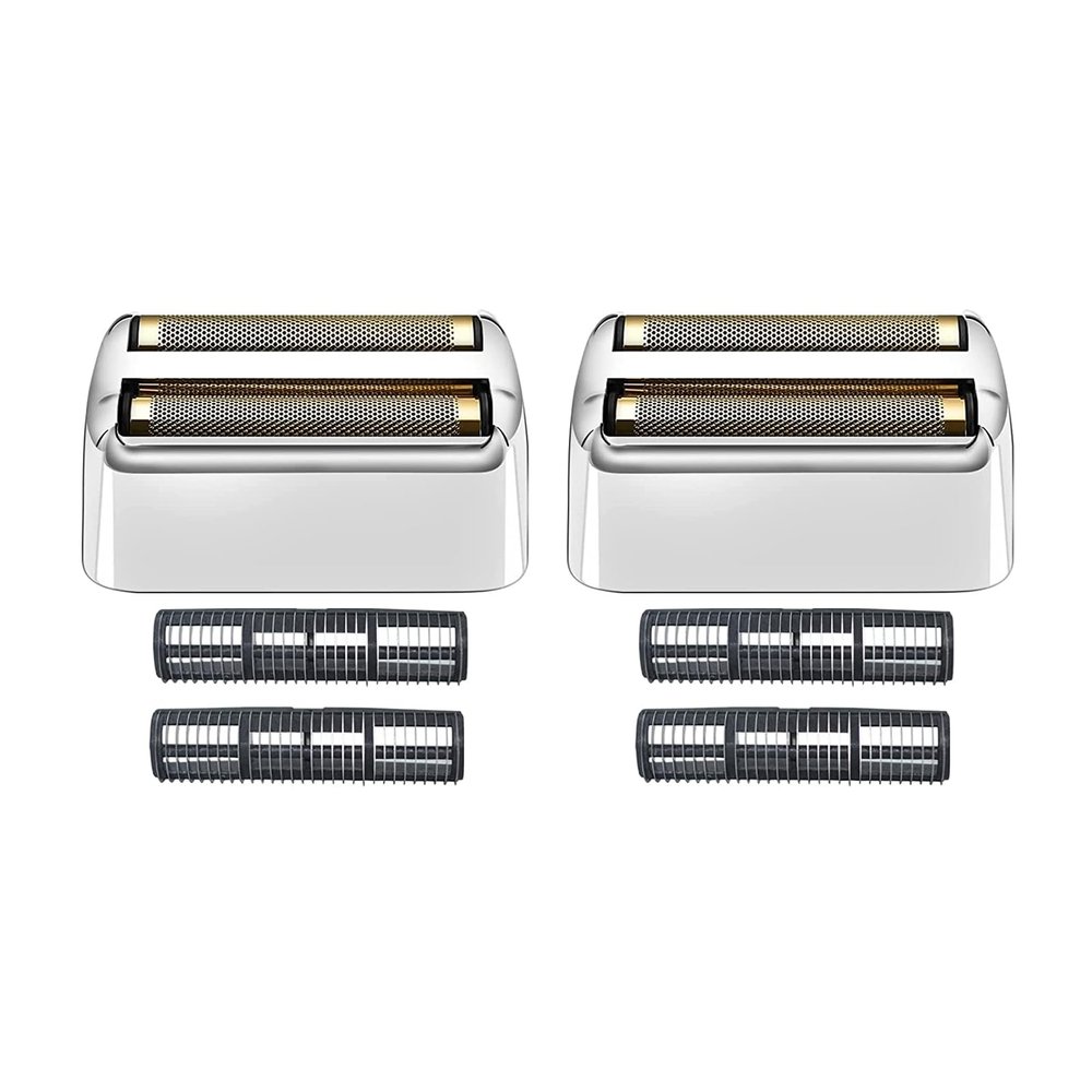 2 Pack Shaver Replacement Foil and Cutters compatible with BaBylissPRO Double FXFS2 Metal shaver foil replacement (Sliver-2PCS)