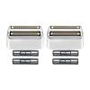 2 Pack Shaver Replacement Foil and Cutters compatible with BaBylissPRO Double FXFS2 Metal shaver foil replacement (Sliver-2PCS) view 1