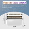 2 Pack Shaver Replacement Foil and Cutters compatible with BaBylissPRO Double FXFS2 Metal shaver foil replacement (Sliver-2PCS) view 2