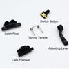 Professional Hair Clipper Accessories Repairing Parts, Adjusting Lever, Latch Plate, Switch Button, Spring Tension, Cam Follower Compatible with Wahl Magic Cordless Clip 8148 8591 8504 1919 (Black) view 2