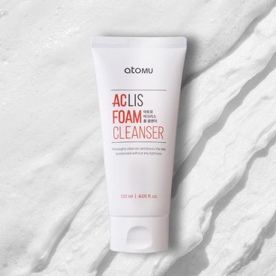 ATOMU Mildly alkaline oily sebum removal deep cleansing ACLIS foam cleanser, 4.05 fl.oz.
