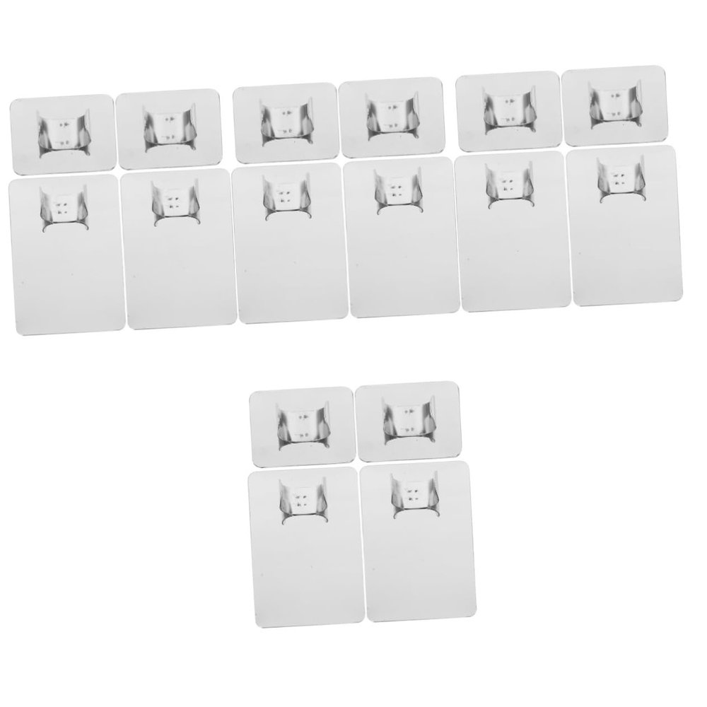 TEHAUX 16pcs Stainless Steel Nail Art Palette Makeup Mixing Tray for Foundation Nail Art Cosmetic Palette Spatula for Makeup Artists and Enthusiasts