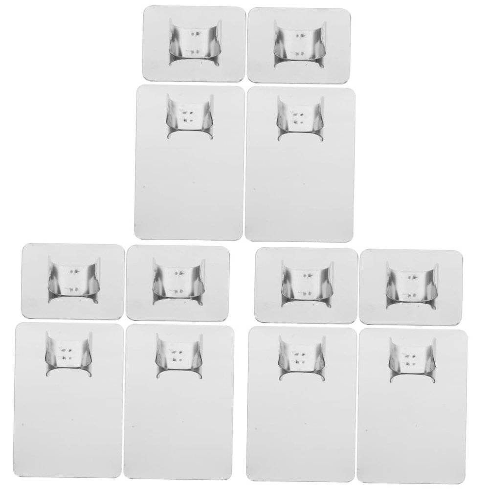TEHAUX 12pcs Stainless Steel Makeup Mixing Palette Foundation Mixing Tray for Nail Art Lightweight Portable Easy to Clean Design for Blending Colors