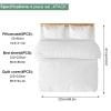 Breenhill 4 Pack Disposable Bed Sheets - Queen Size with Quilt Cover and Pillowcase, Travel Essentials for Hotel, Cruise view 2