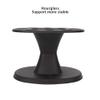 Brush Holder Plastic Round Comb Display Rack Shelf for Styling Accessories, Fits Roller Comb, Cushion Brush, Regular Combs 8 Holes Design Black view 2
