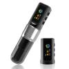 YILONG Wireless Tattoo Machine F3 Rotary Tattoo Pen Machine with 2PCS 2000mAh Batteries 6 Strokes Length Tattoo Battery Pen Coreless Motor LED Digital Display Tattoo Gun for Tattoo Artist (Silver) view 1