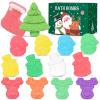 Bath Bombs for Kids, Christmas Bath Bombs for Women Girls Boys Toddler, 14 Packs Mini Bath Bombs Gift Set, Bubble Bath Fizzies Ball with Christmas, Tree Santa Claus, Snow Man, Reindeer and Stockings view 1