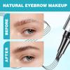 Eyebrow Pencil with 4 Tip Microblade for Natural Eyebrow Makeup Eyebrow Microblading Pen Waterproof &Smudge-Proof (4# Black) view 2